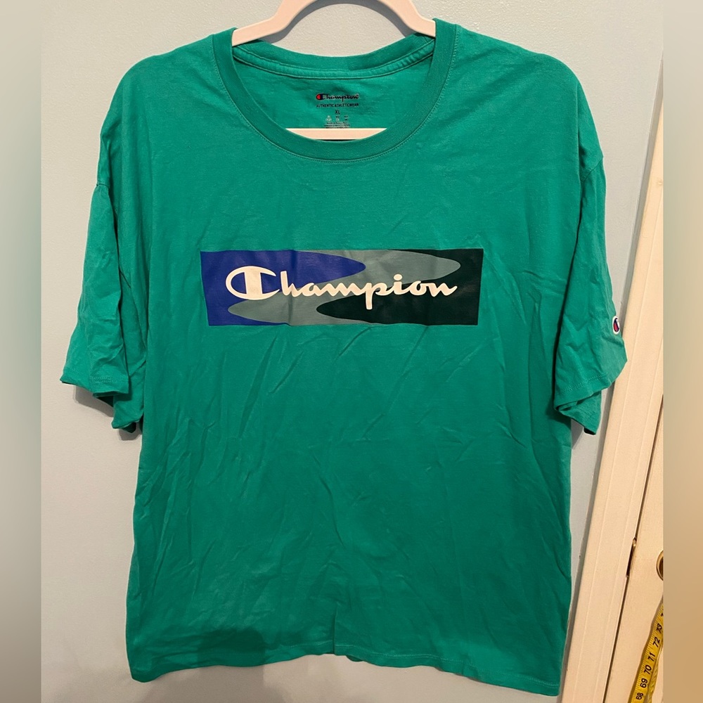 NWOT CHAMPION Mens teal/green Short sleeve XL
